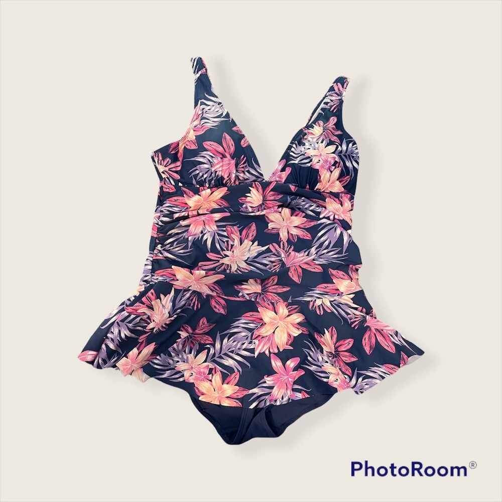 floral print swim dress